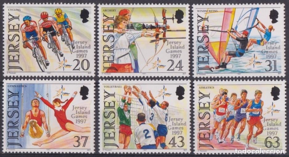 Briefmarken: F-EX59978 JERSEY UK ENGLAND MNH 1997 ISLAND GAMES ARCHERY CYCLE VOLLEYBALL.
