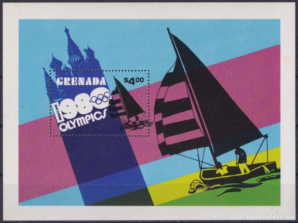 Briefmarken: F-EX57599 GRENADA MNH 1980 OLYMPIC GAMES MOSCOW SAILING BOAT SHIP.