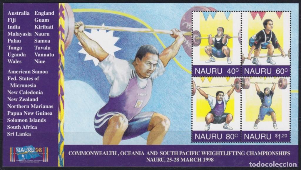 Briefmarken: F-EX55794 NAURU MNH 1998 OCEANIA & SOUTH PACIFIC WEIGHTLIFTING CHAMPIONSHIP.