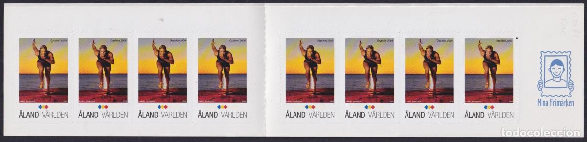 Briefmarken: F-EX56343 ALAND MNH 2009 BOOKLED ISLAND GAMES TRACK ADHESIVE.