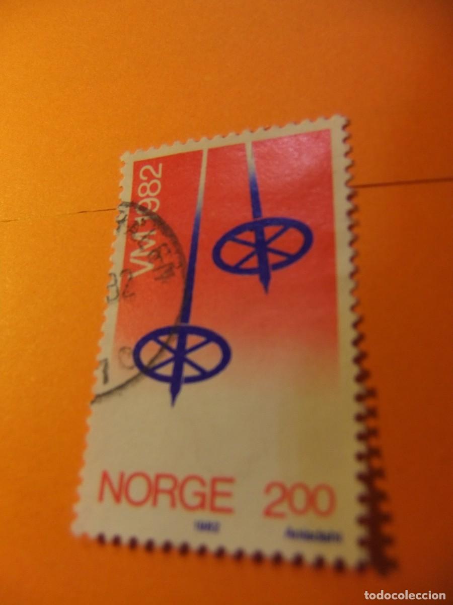 Sellos: L 47 NORUEGA NORGE 1982 / CAMPEONATO del MUNDO de SKI NORDICO / YVERT 809 FU