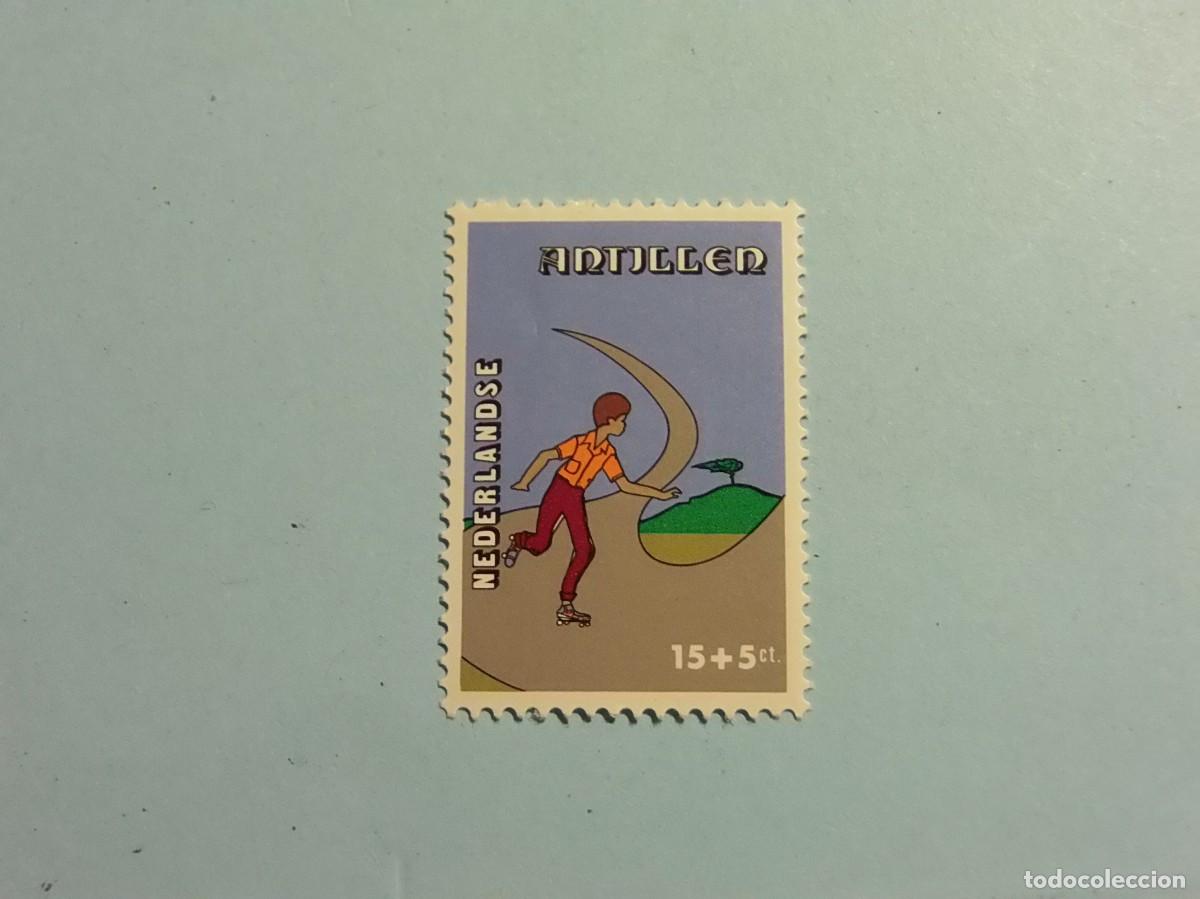 Sellos: ANTILLAS HOLANDESAS 1978 - TIEMPO LIBRE, PATINES - NUEVO.