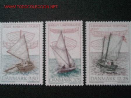 Sellos: BARCOS.  CANOAS DANESAS DE MADERA. - Foto 1