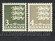 Sellos: Dinamarca 1969. B&aacute;sicos: Escudo de Armas - Foto 1