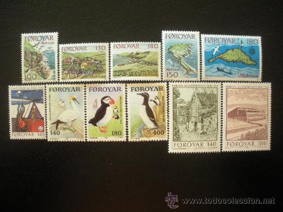 Sellos: Feroe 1978 Ivert 25/35 *** A&ntilde;o Completo - Foto 1
