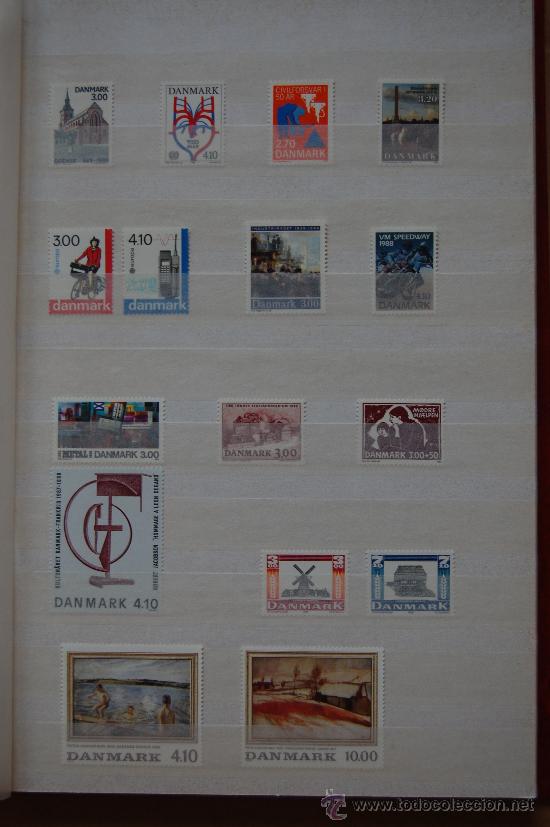 Sellos: Dinamarca, a&ntilde;o 1988. - Foto 1