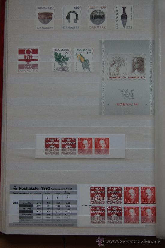 Sellos: Dinamarca, a&ntilde;o 1992. - Foto 2