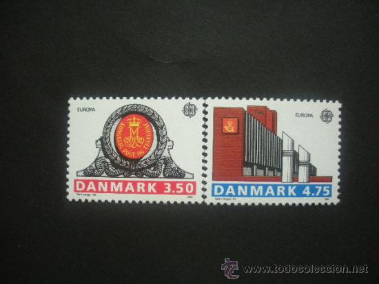 Sellos: Dinamarca 1990 Ivert 978/9 *** Europa - Edificios Postales - Foto 1