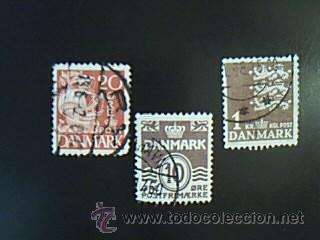 Sellos: Lote 3 sellos DANMARK - Foto 1