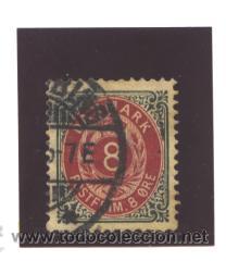 Sellos: DINAMARCA 1875 - YVERT NRO. 24 - USADO - Foto 1