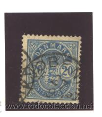 Sellos: DNAMARCA 1882 - YVERT NRO. 37 - USADO - Foto 1