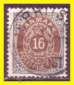 Sellos: DINAMARCA 1875, IVERT n&ordm; 26 (o) - Foto 1