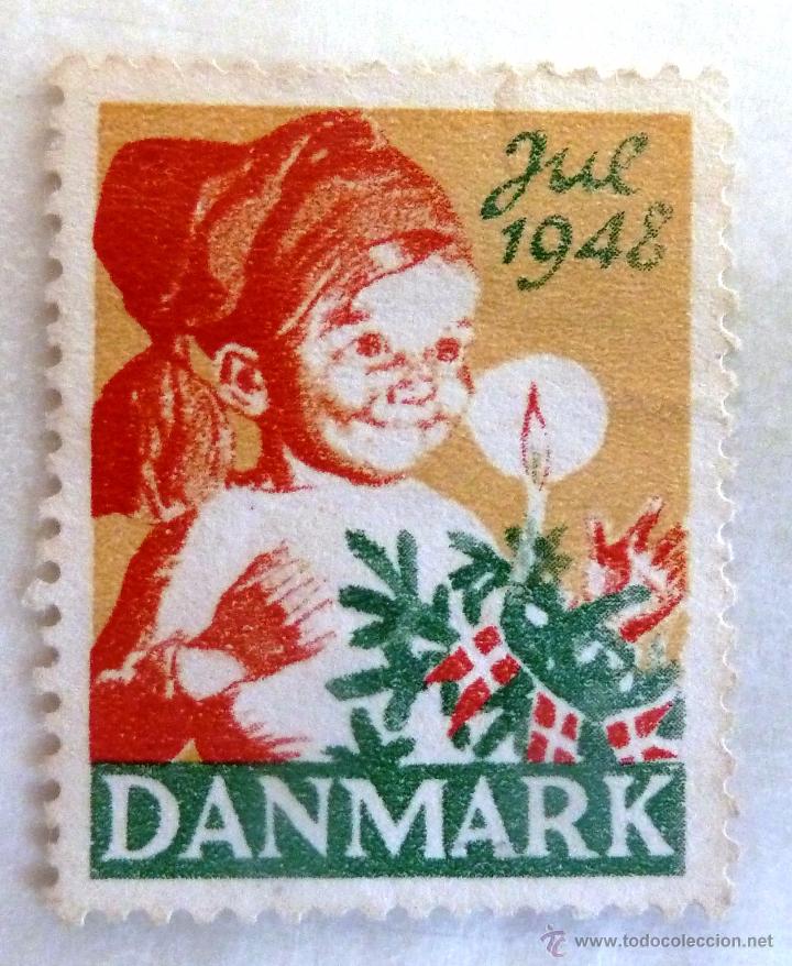 Sellos: VI&Ntilde;ETAS DINAMARCA 1948. - Foto 1