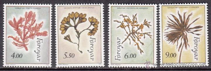 Sellos: FEROE 1996 - ALGAS MARINAS - YVERT N&ordm; 288/91 - Foto 1