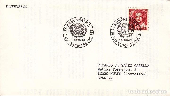 Sellos: SOBRE: 1987 DINAMARCA - Foto 1