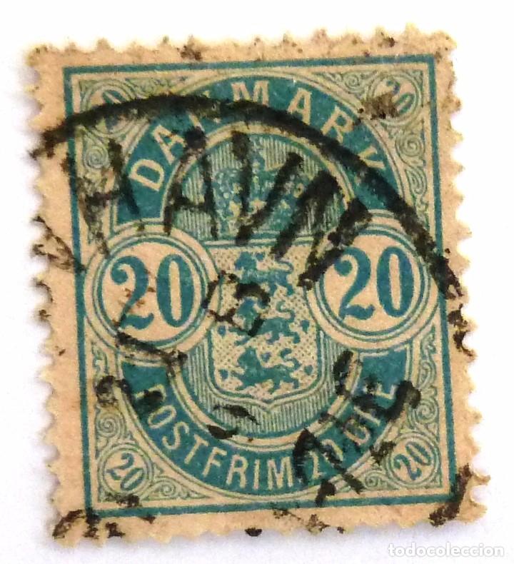 Sellos: SELLOS DINAMARCA 1882. USADO. - Foto 1