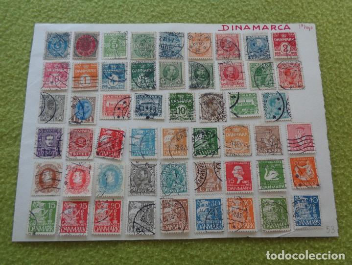 Sellos: LOTE DE ANTIGUOS SELLOS DE DINAMARCA - Foto 1
