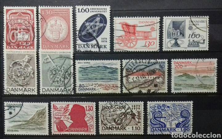 Sellos: Sellos de Dinamarca de 1979 - Foto 1