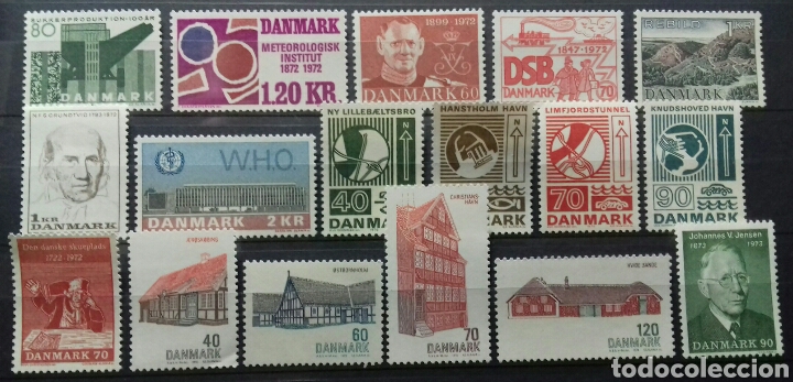 Sellos: Sellos de Dinamarca de 1972 en nuevo - Foto 1