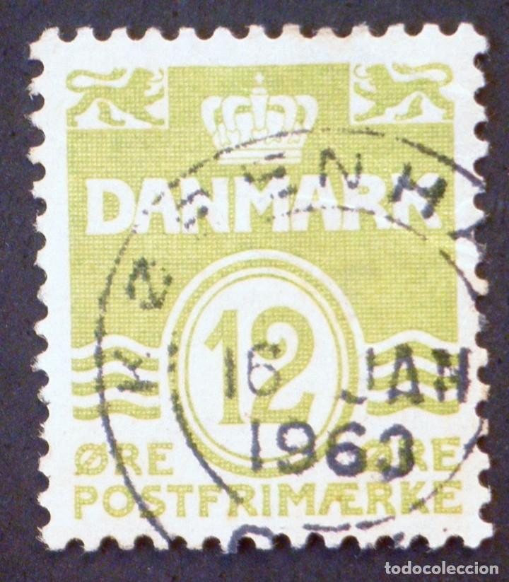 Sellos: 1952 Dinamarca Serie b&aacute;sica Olas - Foto 1