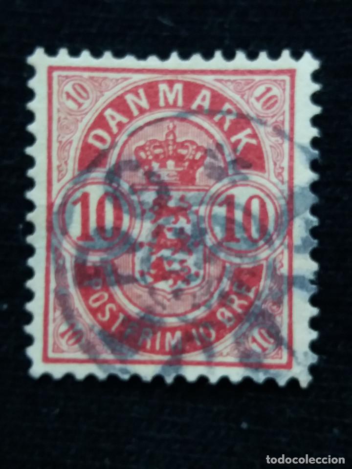 Sellos: SELLO, DINAMARCA, 10 POSTFRIM , A&Ntilde;O 1885-39. - Foto 1