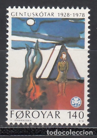 Sellos: DINAMARCA, FEROE, 1978 YVERT N&ordm; 35 /**/, - Foto 1