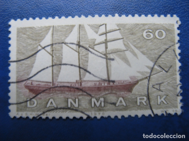 Sellos: -dinamarca 1970, goleta, Yvert 510 - Foto 1