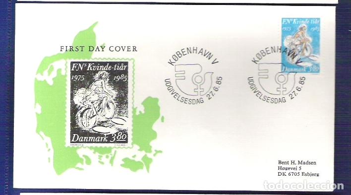 Sellos: Denmark 1985 Bycicle 1 - FDC - Foto 1