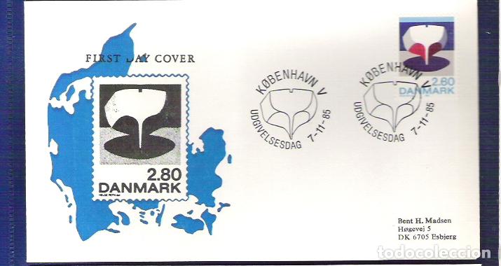 Sellos: Denmark 1985 Ships - FDC - Foto 1