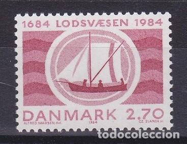 Sellos: DINAMARCA 1984 - SERVICIO MARITIMO DANES - YVERT N&ordm; 805** - Foto 1