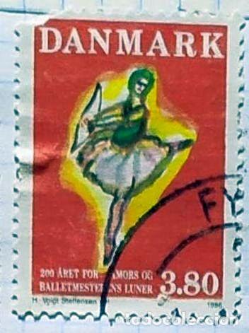 Sellos: DINAMARCA DANMARK BAILARINA BALLET - Foto 1