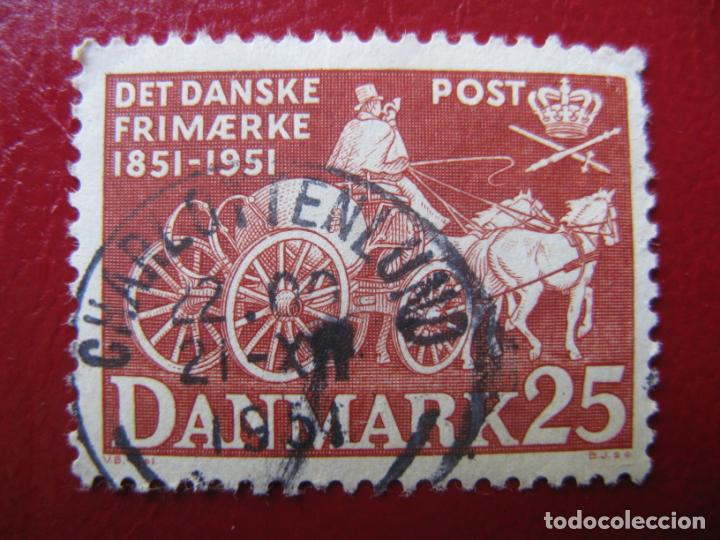Sellos: +dinamarca 1951, centenario del sello, Yvert 342 - Foto 1