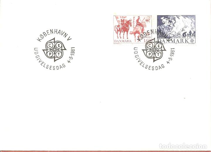 Sellos: SPD -FDC, DINAMARCA, TEMA EUROPA , FOLKLORE, 1981 - Foto 1