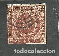 Sellos: DINAMARCA 1858 -YVERT NRO. 8 - USADO - Foto 1
