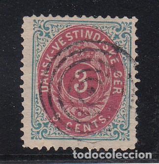 Sellos: ANTILLAS DANESAS .6 usada - Foto 1