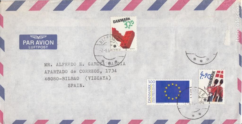 Sellos: CORREO AEREO: DINAMARCA 1983 - Foto 1