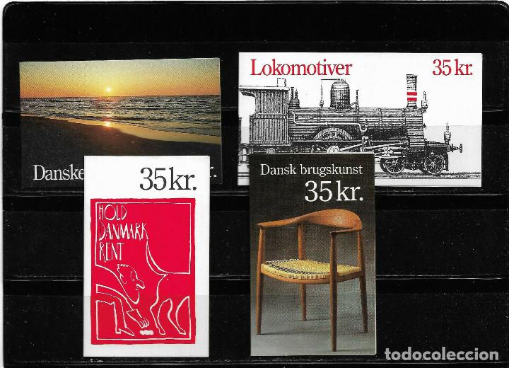 Sellos: DINAMARCA 1991, CONJUNTO DE 4 CARNETS. MNH. - Foto 1