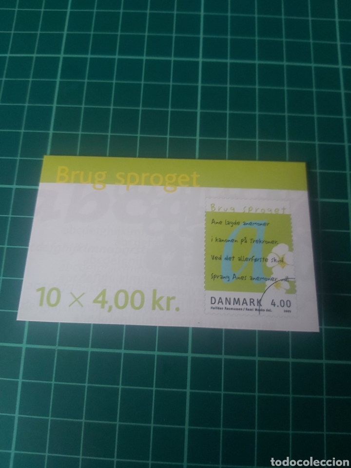Sellos: 2001 DINAMARCA CARNETS FLORES BRUG SPROGET - Foto 1