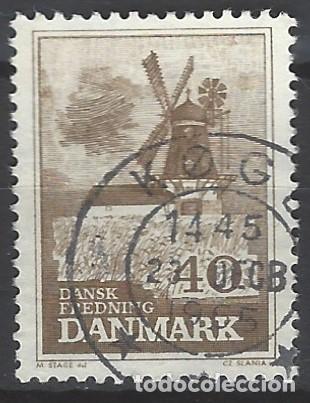 Sellos: DINAMARCA 1965 - MOLINO DE LA ISLA DE BONGO - USADO - Foto 1