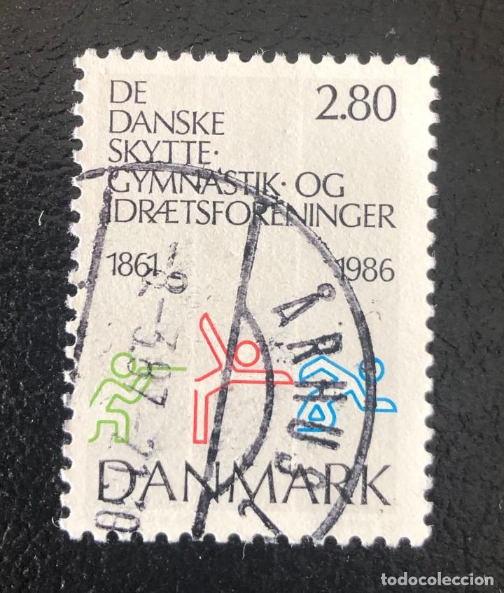 Sellos: DINAMARCA 1986 SCOTT 824 USADO - Foto 1