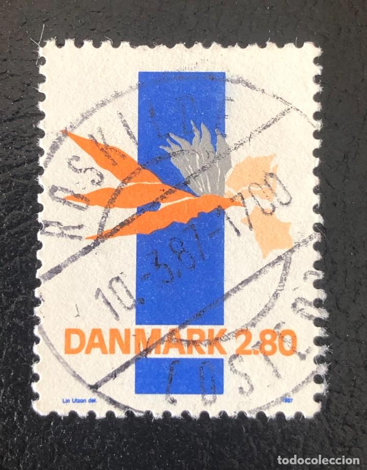 Sellos: DINAMARCA 1987 SCOTT 832 USADO - Foto 1