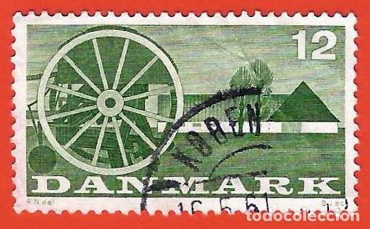 Sellos: DINAMARCA. 1960. GRANJA Y COSECHADORA - Foto 1