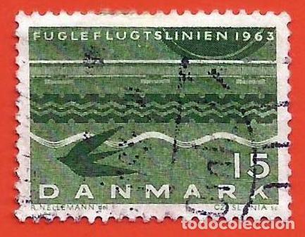 Sellos: DINAMARCA. 1963. FERROCARRIL CON ALEMANIA - Foto 1