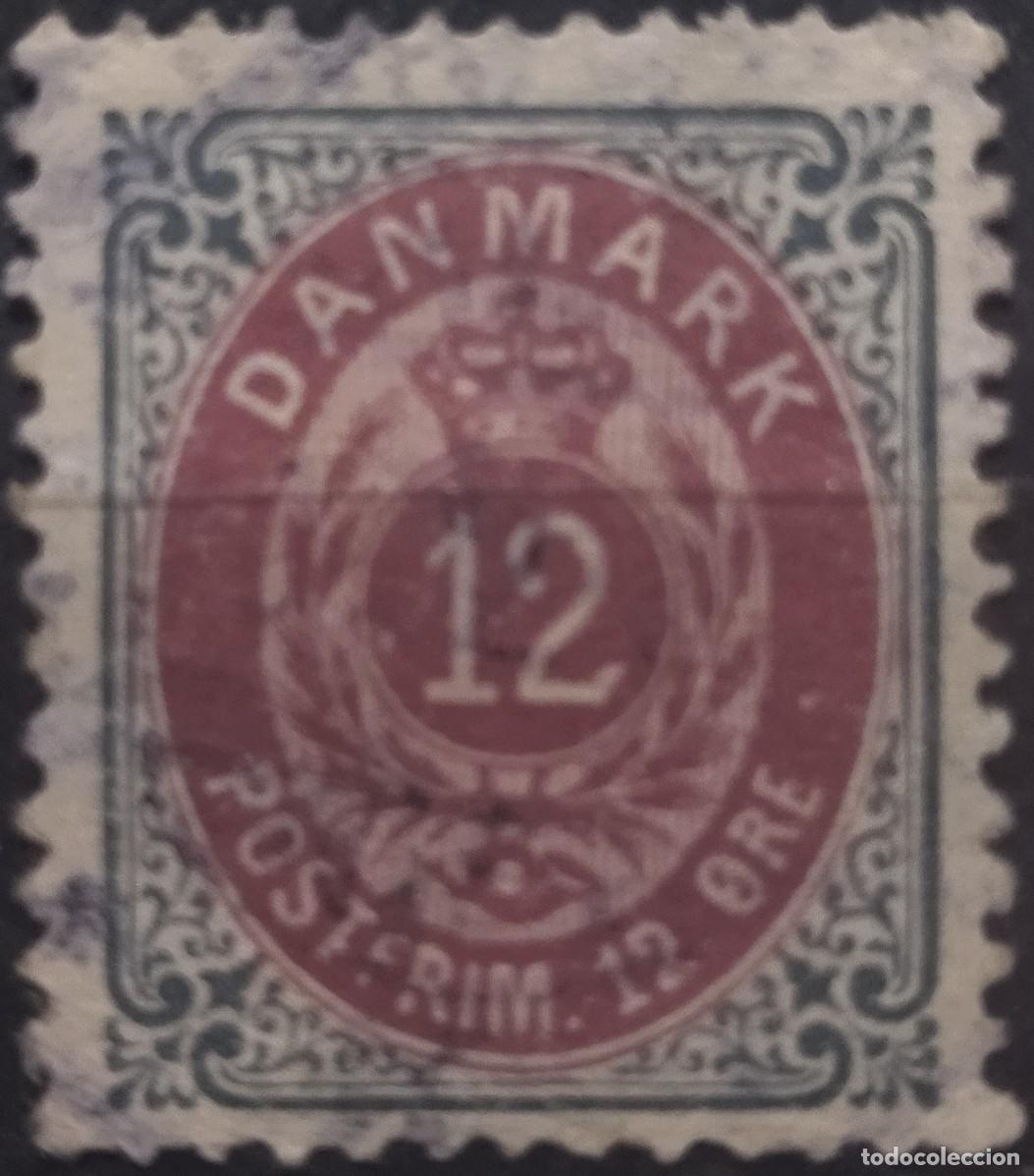 Sellos: DINAMARCA 1875. USADO. - Foto 1