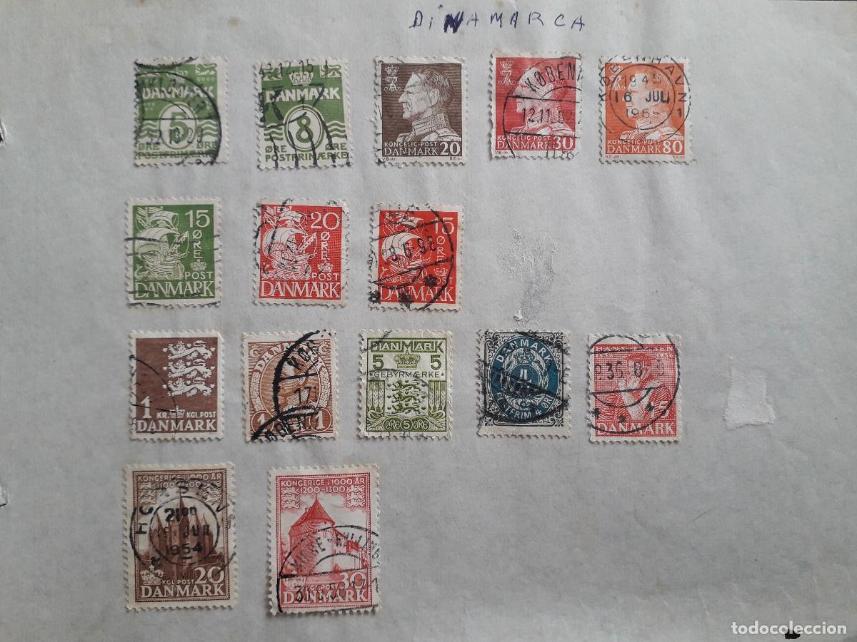 Sellos: lote de 15 sellos de Dinamarca. - Foto 1