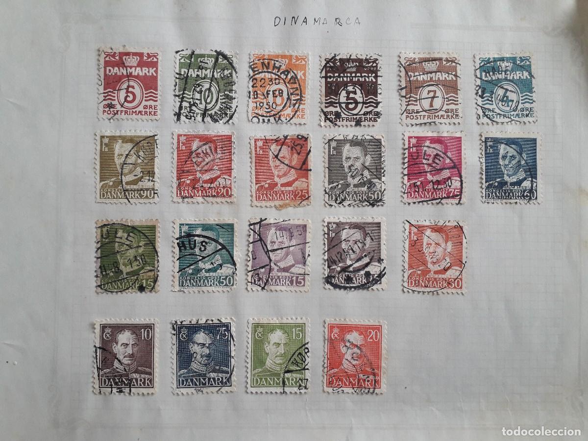 Sellos: lote de 21 sellos de Dinamarca. - Foto 1