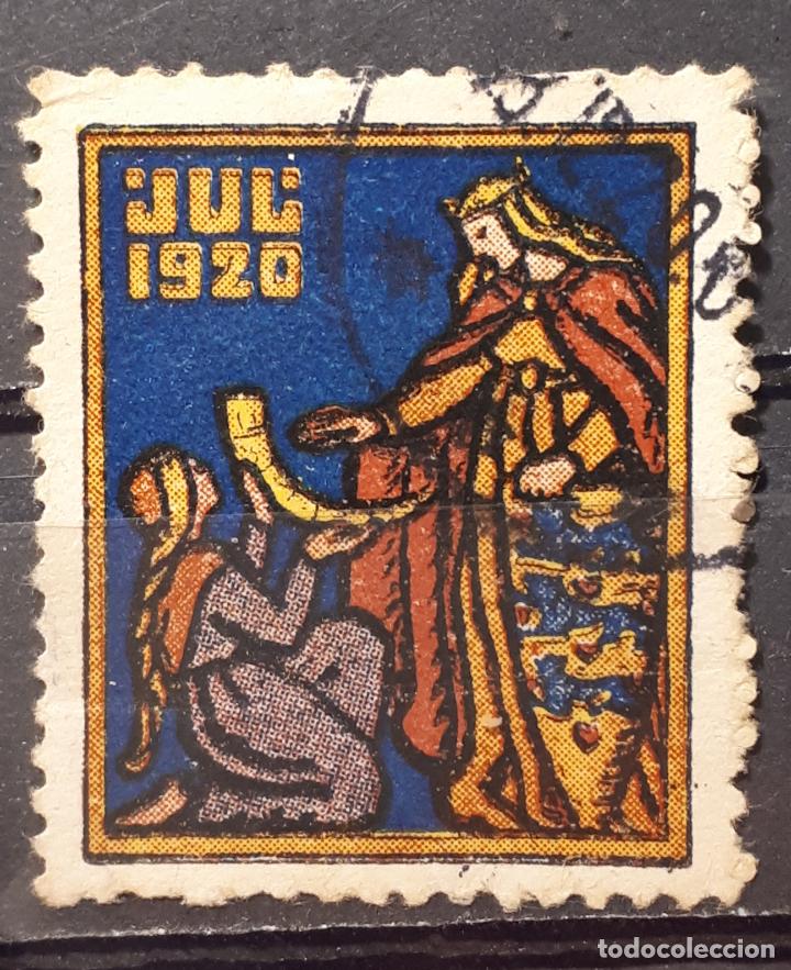 Sellos: Dinamarca &deg; A&ntilde;o 1920. Vi&ntilde;eta de Navidad. - Foto 1