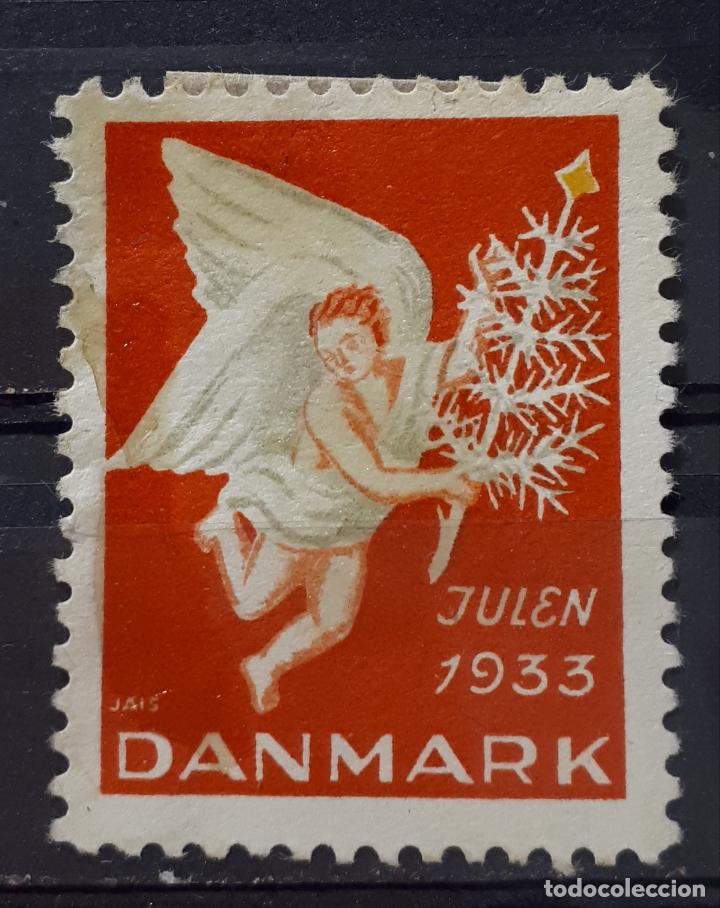 Sellos: Dinamarca (*). A&ntilde;o 1933. Vi&ntilde;eta de Navidad. - Foto 1