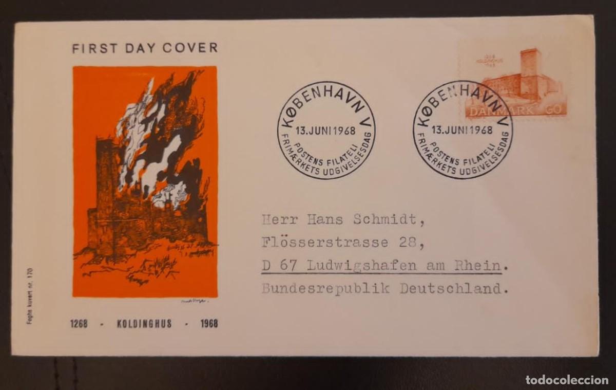 Sellos: SL) 1968 DENMARK CASTLES FDC CIRCULATED - Foto 1