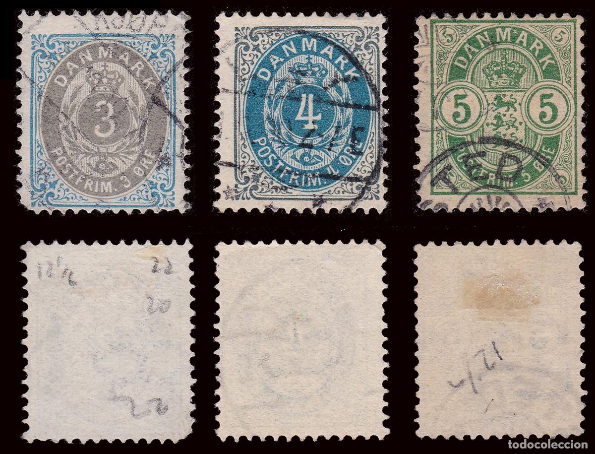 Sellos: DENMARK.1895-1901.SET 8.USED.PERF.13 - Foto 2